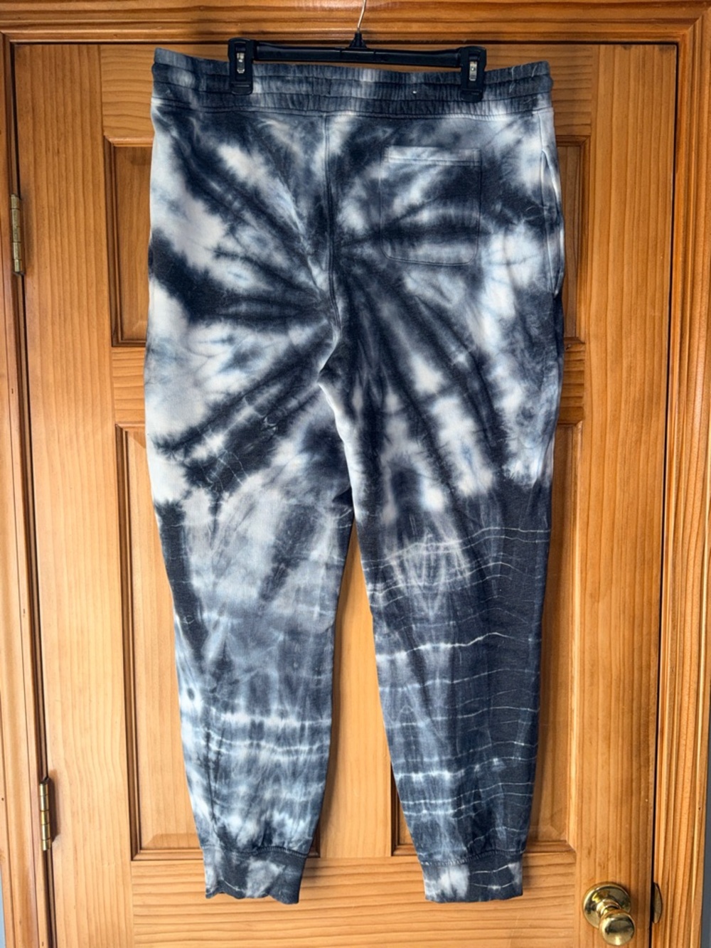 True Craft Men’s Bluish-Gray & White Tie-Dye Jogger Sweat Pants-L-EC - Picture 7 of 11